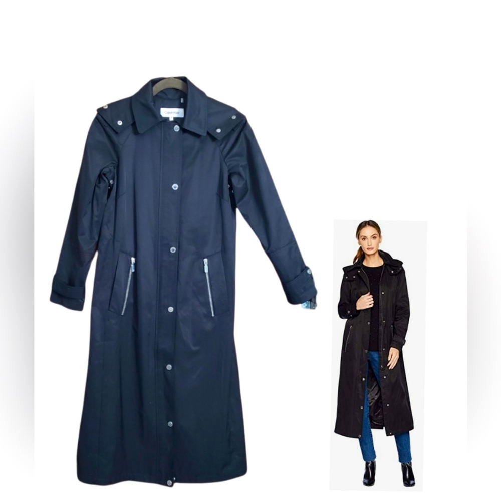 Calvin Klein Hooded A-Line Raincoat XS